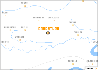 map of Angostura