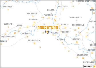 map of Angostura