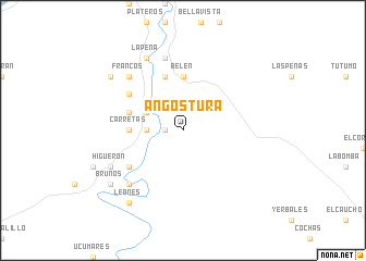 map of Angostura