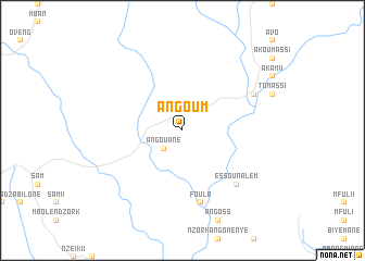 map of Angoum