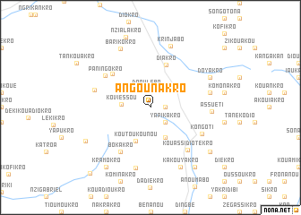 map of Angounakro