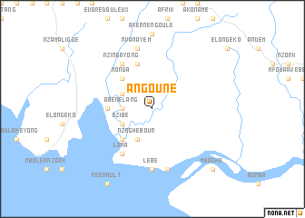 map of Angoune