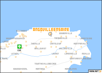 map of Angoville-en-Saire