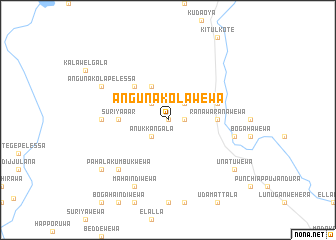 map of Angunakolawewa