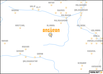 map of Angūrān