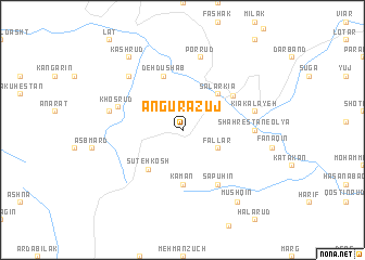 map of Angūrāzūj