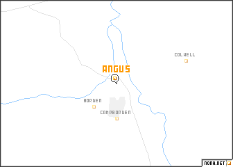 map of Angus