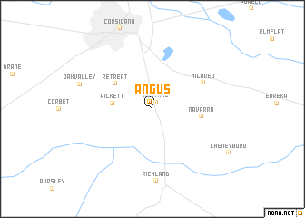 map of Angus