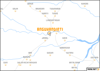 map of Anguwan Dirti