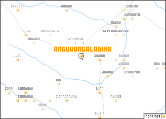 map of Anguwan Galadima