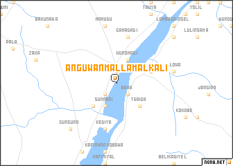 map of Anguwan Mallam Alkali