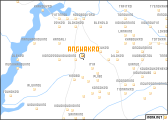 map of Angwakro