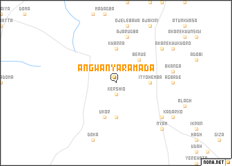 map of Angwan Yara Mada