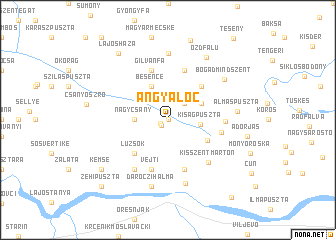 map of Angyalóc