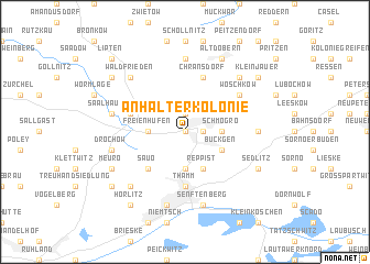 map of Anhalterkolonie