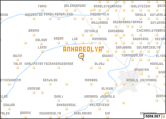 map of Anhar-e ‘Olyā