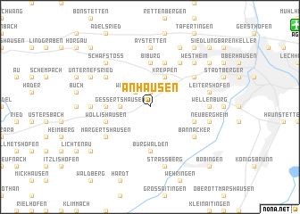 map of Anhausen