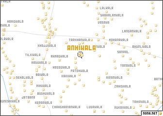 map of Anhiwāla