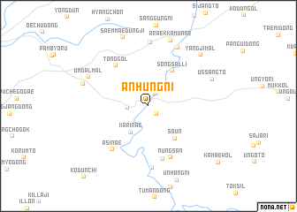 map of Anhŭng-ni