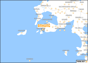 map of Anhŭng