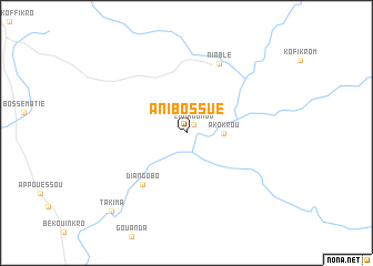 map of Anibossué