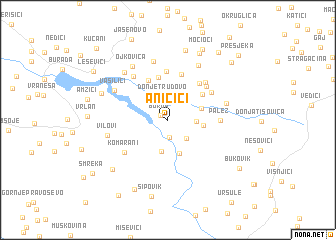 map of Aničići