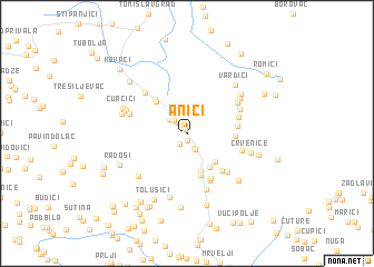 map of Anići