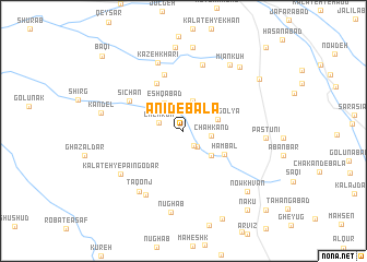 map of Anīd-e Bālā