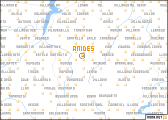 map of Añides