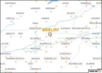 map of Anieliny