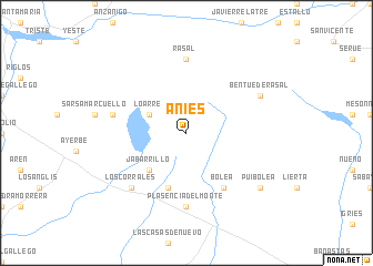map of Aniés