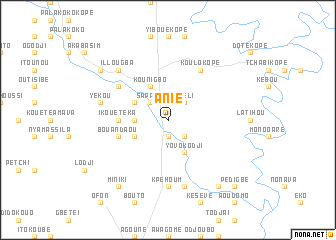 map of Anié