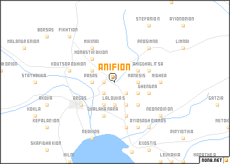 map of Anífion