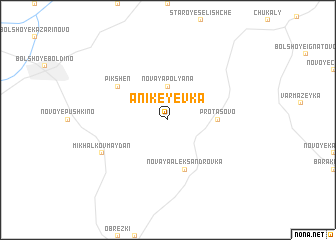 map of Anikeyevka