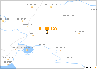 map of Anikintsy