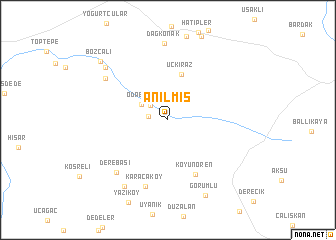 map of Anılmış