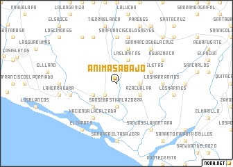 map of Ánimas Abajo