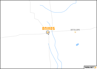 map of Animas