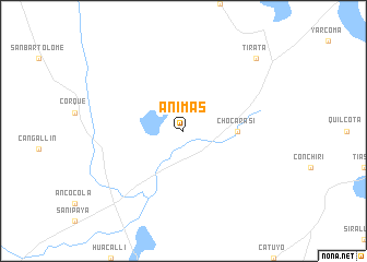 map of Ánimas