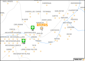 map of Ánimas