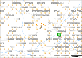 map of Ánimas