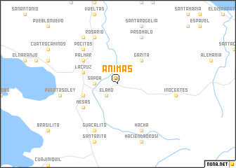 map of Ánimas
