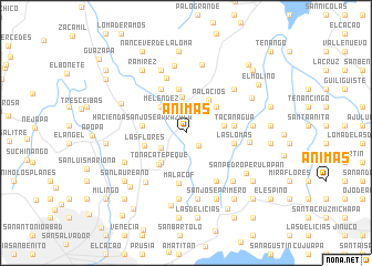 map of Ánimas