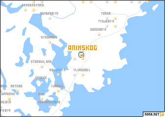 map of Ånimskog