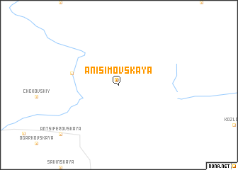 map of Anisimovskaya