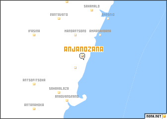 map of Anjanozana