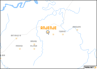 map of Anjenje