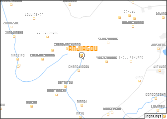map of Anjiagou