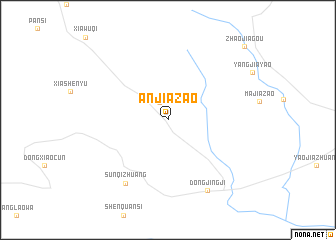 map of Anjiazao