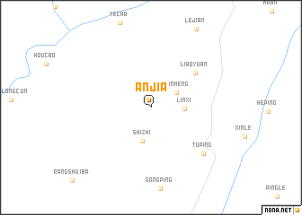 map of Anjia